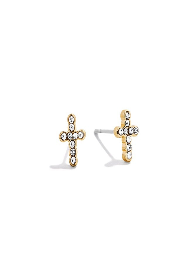 BaubleBar Cross Jewelry Gift Set, Necklace & Earrings Set, Fashion Jewelry for Women, Wrapped in a Gift Box, Perfect for Birthday, Christmas, Valentine's Day - Image 3